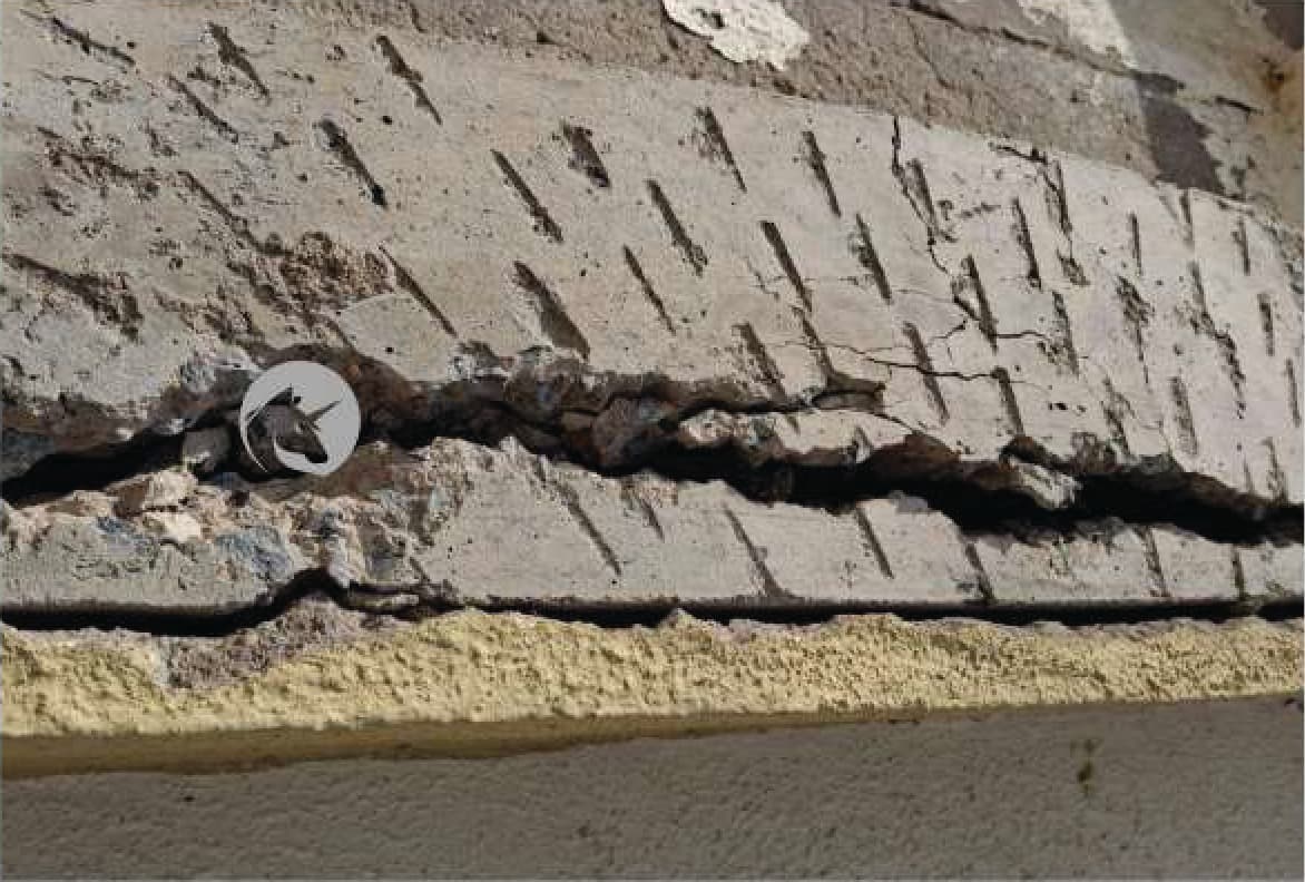 Building exterior maintenance issue before monsoon season.
